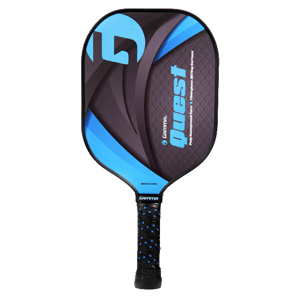 Gamma Pickleball Paddle with Poly Honeycomb Core Premium Graphite or Fiberglass Surface Honeycomb Grip Durable Paddle for Beginners Professionals Lightweight 