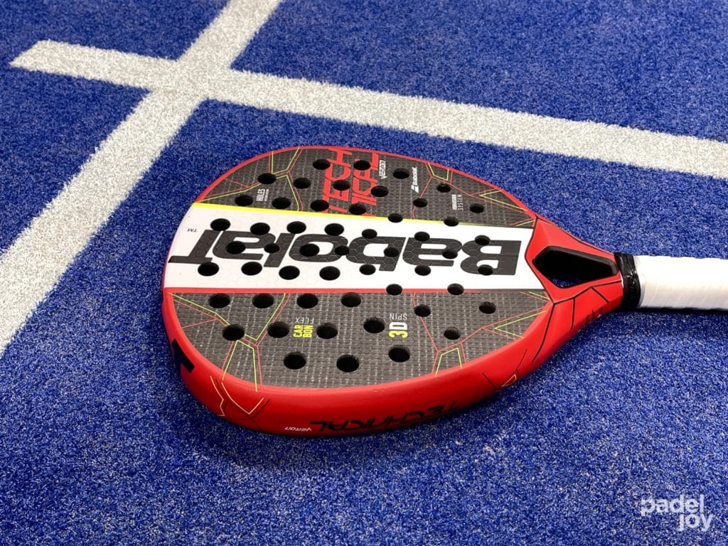 Closeup of the Babolat Veron Technical 2022.